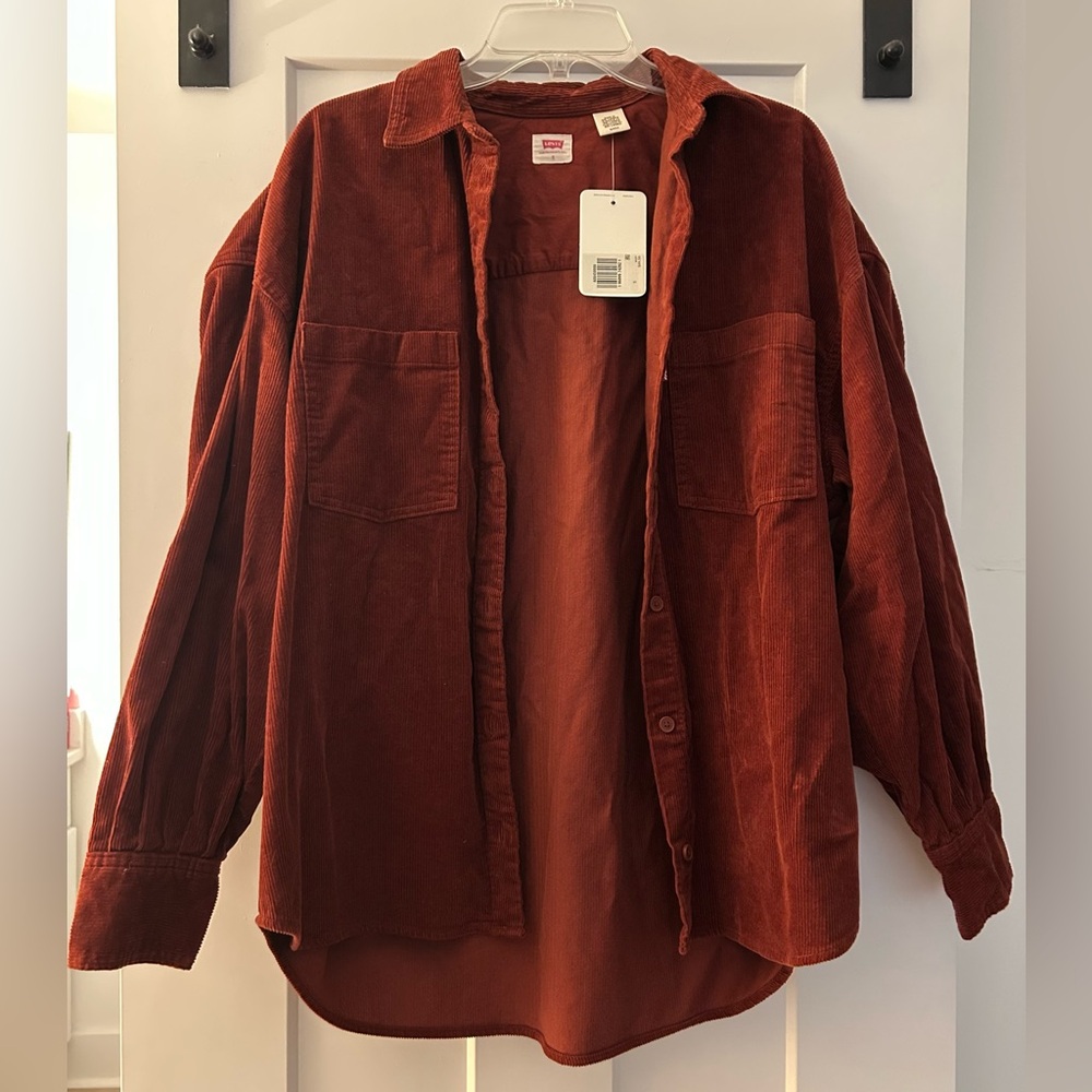 NWT Levi’s Burgundy Corduroy Button Down